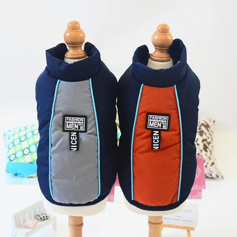 Теплая хлопковая куртка для собак зимняя одежда домашних животных чихуахуа Shih Tzu