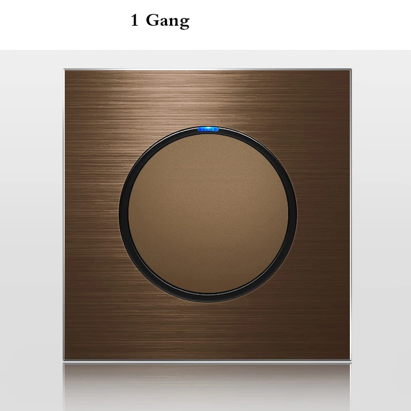 

BIHU 1 2 3 4 Gang алюминиевый двусторонний выключатель 86*86 мм