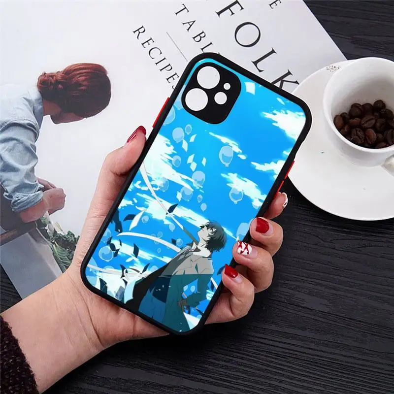

Japan anime bungou stray dogs Daza Phone Case Transparent Matte for iPhone 7 8 11 12 s mini pro X XS XR MAX Plus cover funda