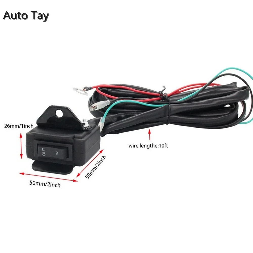 Универсальный соленоидный реле 12 В контактор лебедка клавишный переключатель 250A