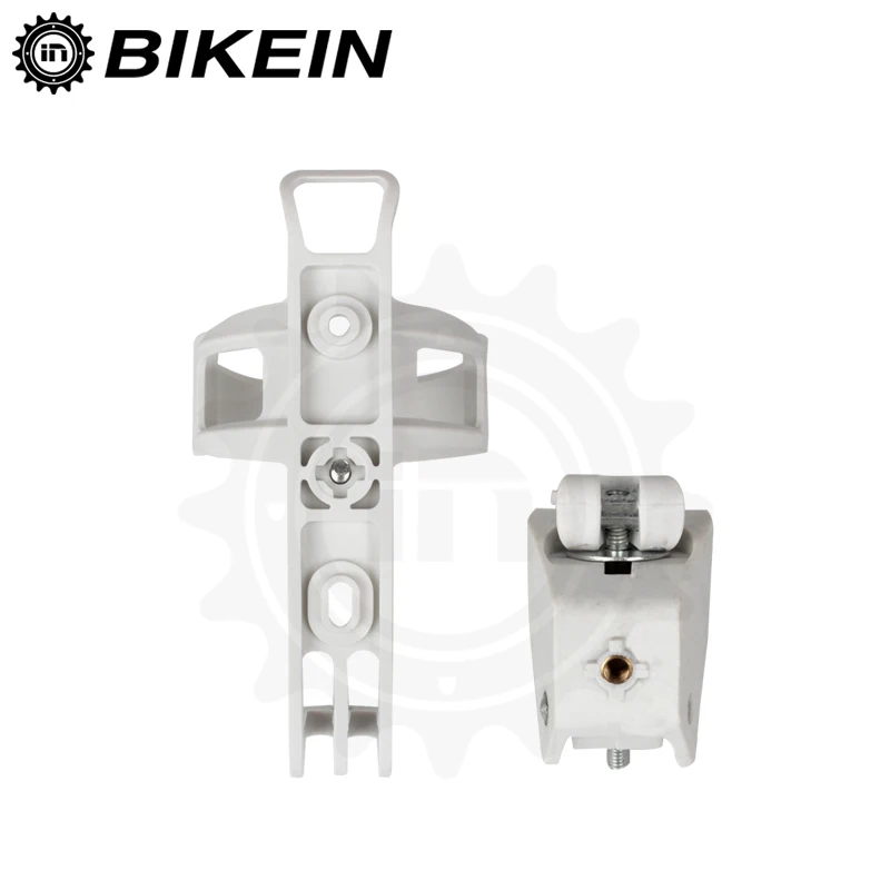 BIKEIN - 360 Rotation Bicycle Motorcycle Water Bottle Holder Cycling Bike Plastic Quick Release Beverage Cage White 122g |