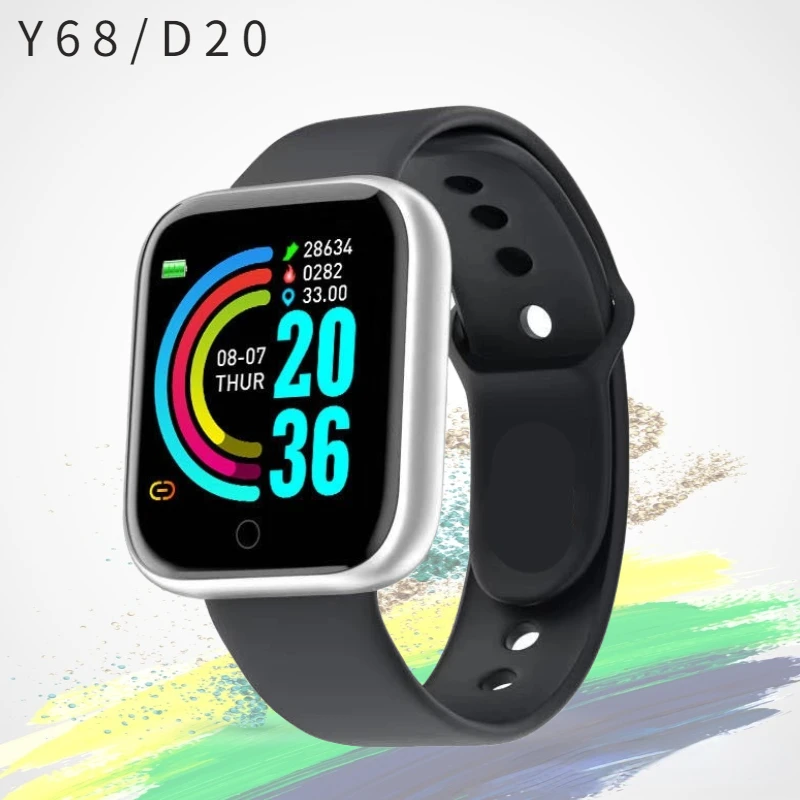 

Y68/D20 Smart Watch Men's Fitness Women Watches Monitor Electronic Bracelet Gift for Xiaomi Huawei Samsung Android Apple часы