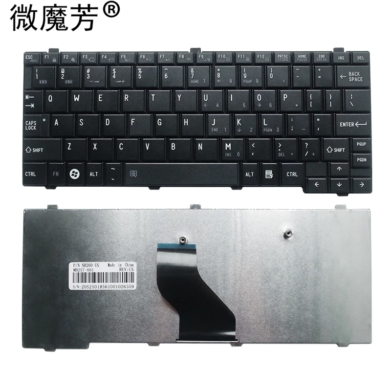 Новая клавиатура для TOSHIBA Notebook NB200 NB201 NB202 NB203 NB205 NB250 NB255 США сменная Клавиатура