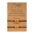 Винтажные Ювелирные изделия, Подсолнухи, дизайнерские браслеты, Золотые Подсолнухи, цитата, женское Ювелирное Украшение для пары