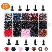 752pcs 6 14mm colors plastic crafts safety eyes for teddy bear dolls soft toy nose making animal amigurumi diy doll accessories