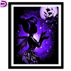 Цветочная фея мечта луна лодка камни в форме ромба 5D Diy Набор для рисования с круглыми камнями и полотном живопись Алмазная Вышивка крестом стежка с нарисованной девочкой, домашний декор