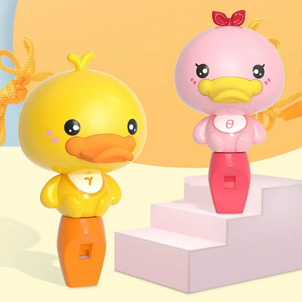 

Игрушка для младенцев, свисток желтой утки, Мультяшные животные, игрушки розового цвета, образовательные музыкальные свистки для младенцев...