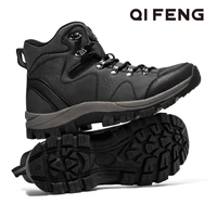 men hiking boots waterproof winter black leather sneakers climbing shoes walking trekking shoes men tactical boot hiking shoes