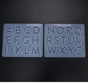 1 = 13 кристаллов эпоксидная смола английская буква Pinyin Алфавит силиконовая форма сделай сам ювелирные изделия ручной работы из смолы цифровой кулон силиконовый режим