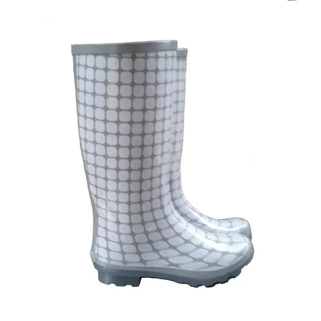 

wholesale cheap price customized knee height cotton lining rain water proof unisex adults white rubber antistatic gumboots
