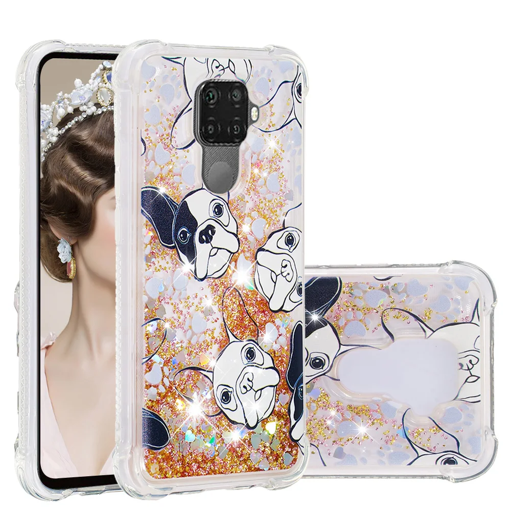 Чехол для Huawei Mate 30Lite Nova 5i Pro ударопрочный чехол из ТПУ с блестками жидкими