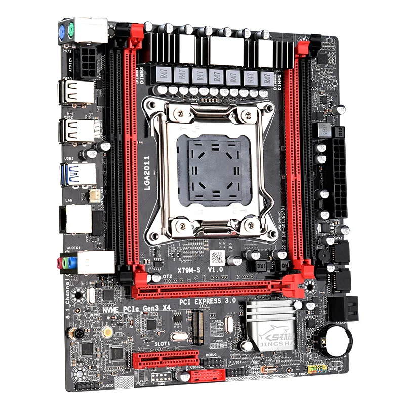 Материнская плата LGA 2011 CPU поддержка DDR3 REG ECC RAM Intel Xeon E5 v1 &amp v2 четырехканальный