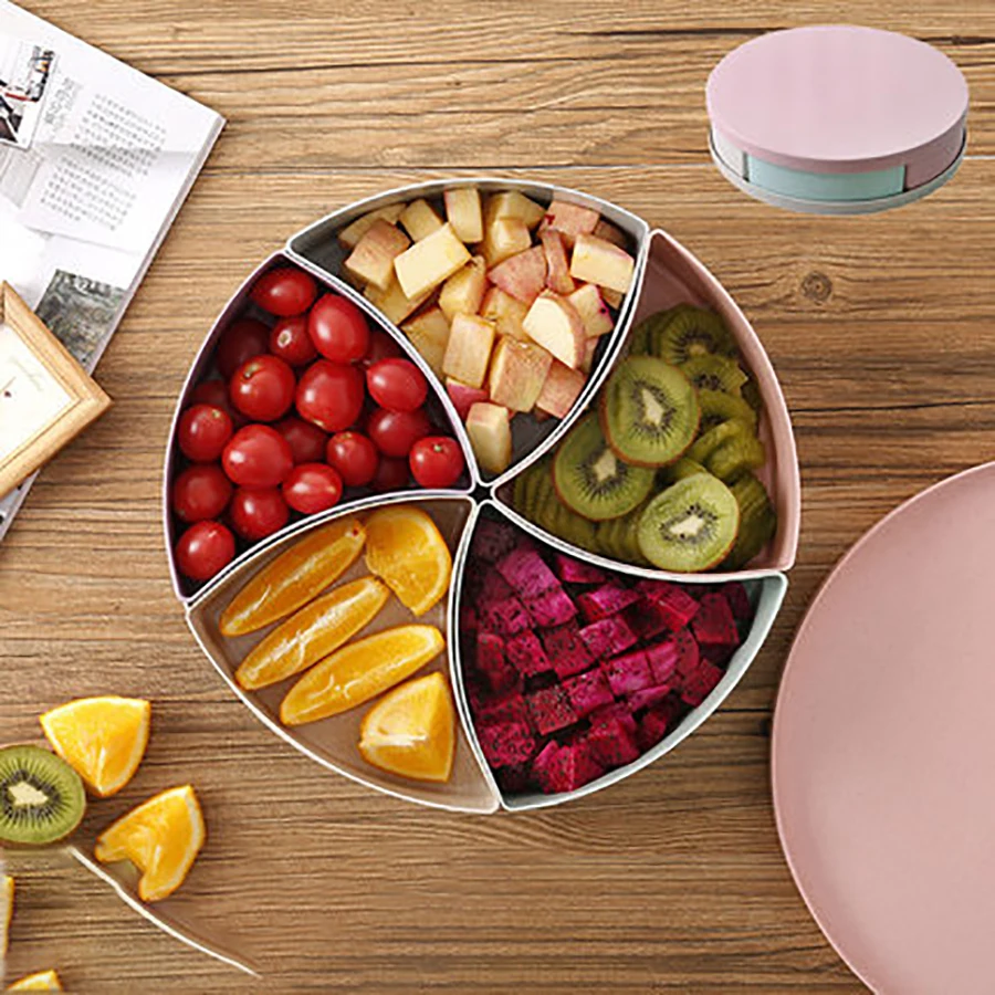 Поднос для столовых приборов двухслойный креативный кухонный набор в виде чаши с