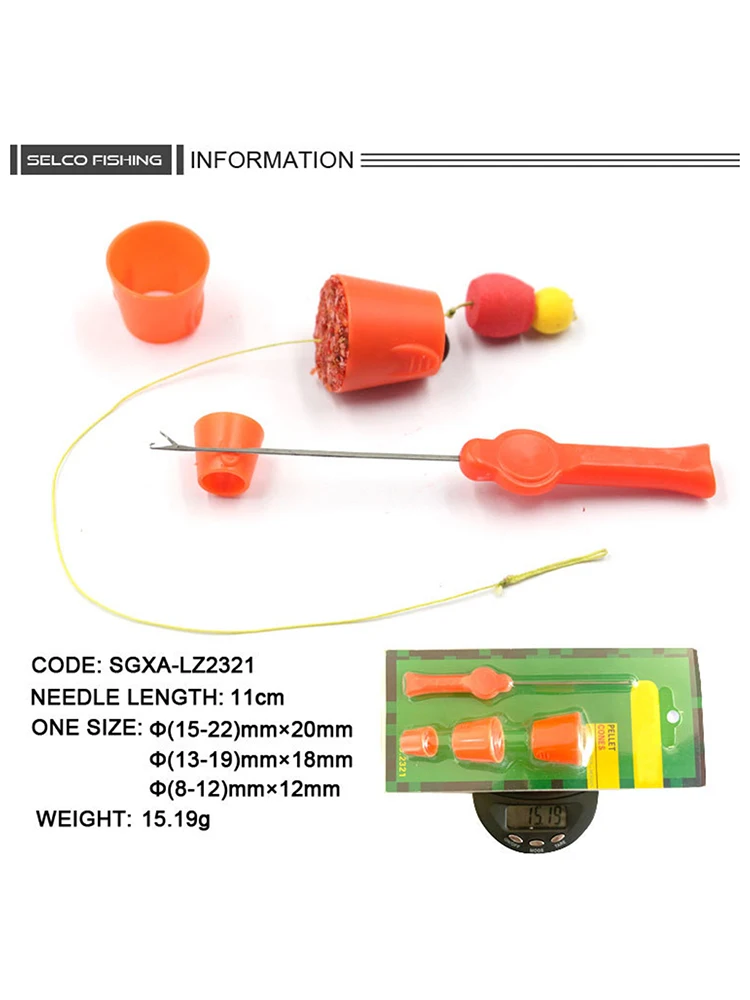 

Carp Fishing Method Hook Feeder Bait Holder Groundbait Rocket Pellet Cage Basket Fishhook Tool Tackle Equipment