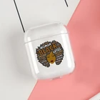 Черный женский чехол для наушников Apple Airpods 3 2 1 Pro