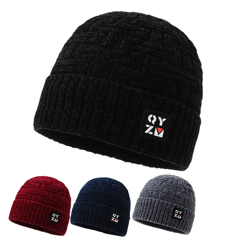 

2022 зимняя мужская шапка с меховой подкладкой, фланцевая шапка, стильная мягкая шапка, Высококачественная теплая плотная шапка для лыжного с...