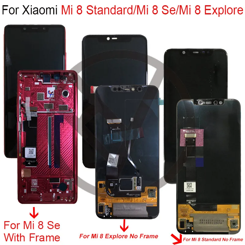 Супер Amoled ЖК экран для xiaomi mi 8 Explorer дисплей дигитайзер с рамкой lcd se lcd|Экраны