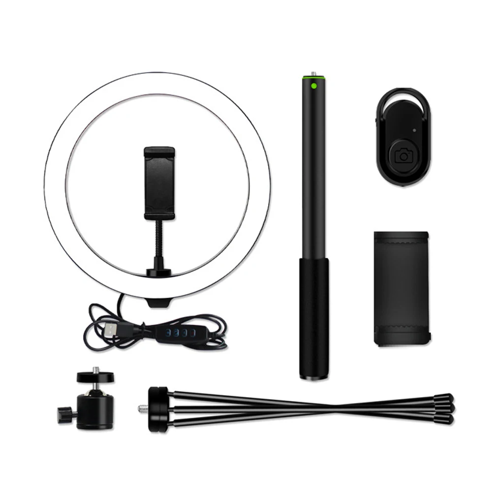 10 дюймов кольцевая лампа USB интерфейс затемняемый Светодиодный круглый