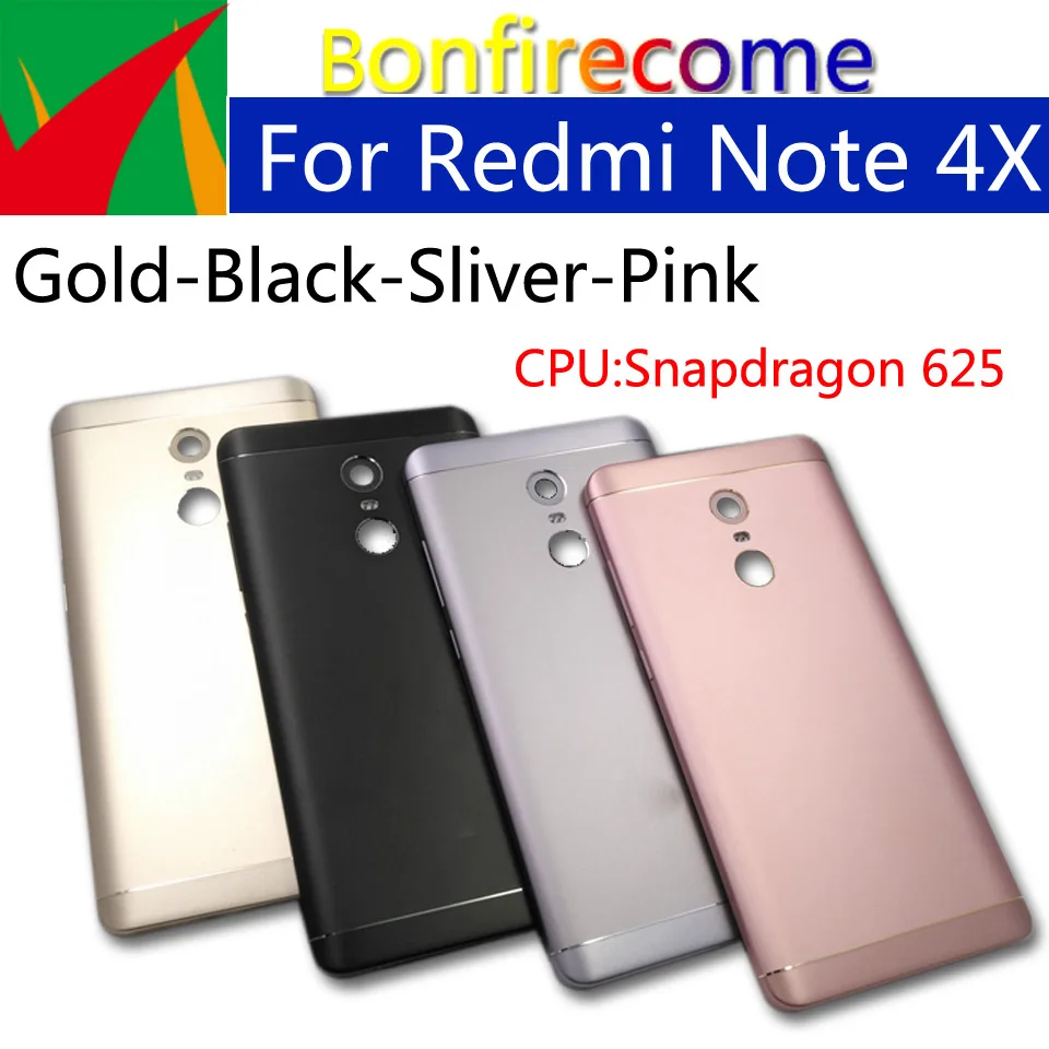 Note4X задняя крышка батарейного отсека для Xiaomi Redmi Note 4x задняя крышка батарейного отсека чехол на заднюю крышку корпус замена корпуса