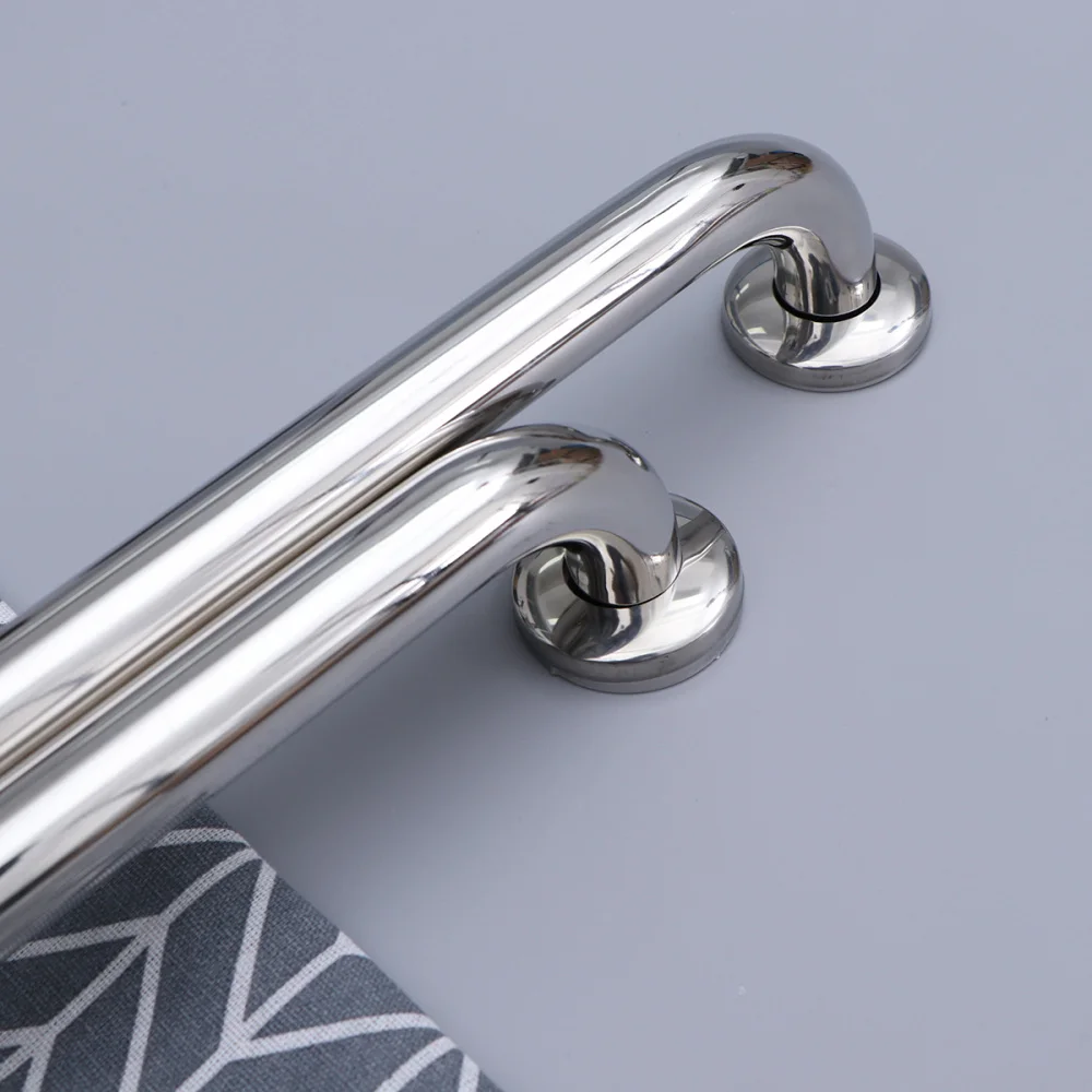 

2 Pcs 2.5x40cm Silver Safe Toilet Bathroom Bathtub Handrails Safety Grab Bars Stainless Steel Handles Armrests Hand Rails for St