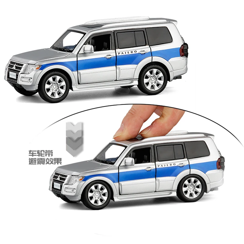 1:32 Pajero Y97 металлический сплав литье под давлением модель автомобиля Миниатюрная