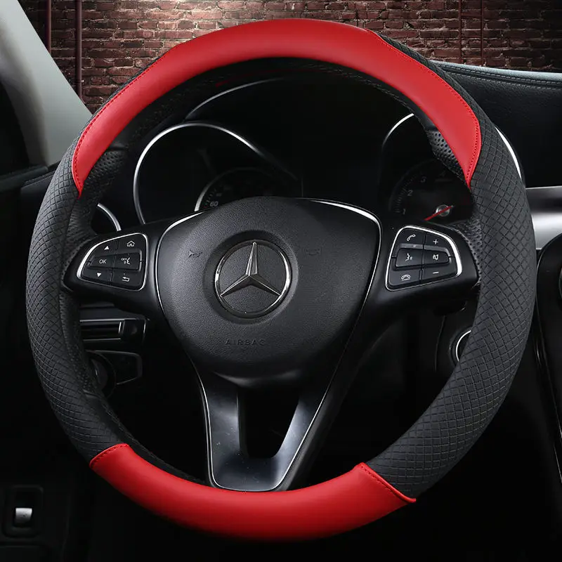 

Waterproof, Eco-friendly, Durable, Anti PU Leather Car Steering Wheel Cover