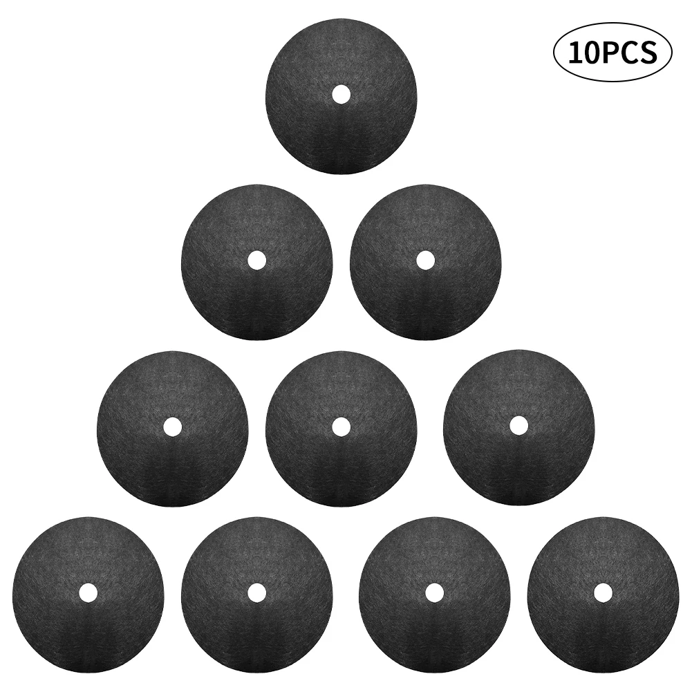 

10pcs Mulch Block Degradable Round Tree Outdoor Garden Ground Cover Barrier Mat Orchard Moisturizing Weed Barrier Mulch Tree Mat