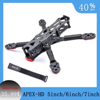 hd5 hd6 hd7 567inch carbon fiber quadcopter frame kit with 5 5mm arm for apex hd apex fpv freestyle rc racing drone