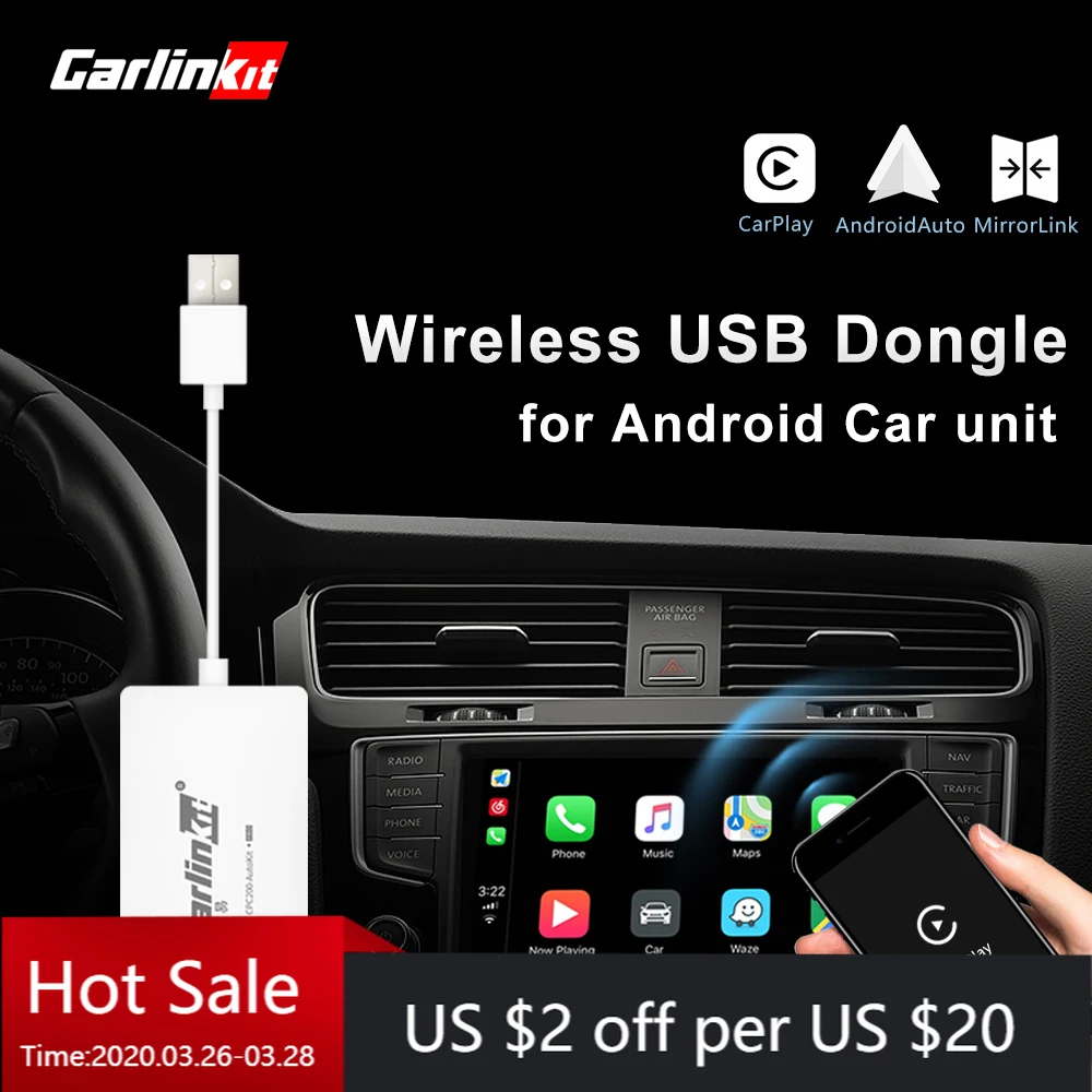 Carlinkit беспроводной Carplay Smart Link Apple CarPlay донгл для Android навигационный плеер Mini USB с