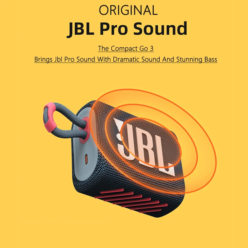 JBL GO3 портативная Bluetooth Колонка IP67 Водонепроницаемая беспроводная 5 1 уличный