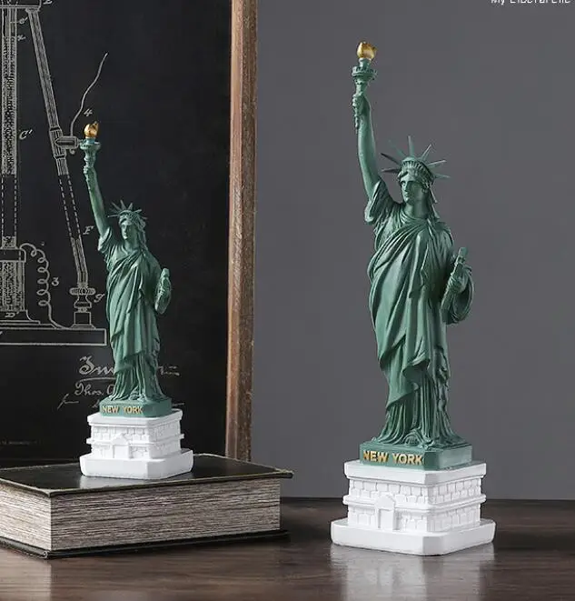 

Ретро Статуя Богини свободы скульптура персонаж ремесла украшения творческий современный дом гостиная мебель зеленый