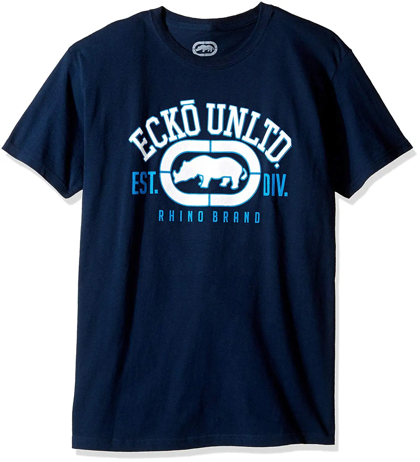 Ecko Unltd. Футболка мужская хлопковая с надписью носорог | Мужская одежда