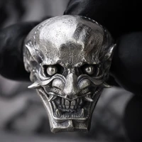 eyhimd gothic mens skull ring 316l stainless steel rings for men skeleton motorcycle band biker jewelry male bijoux gifts