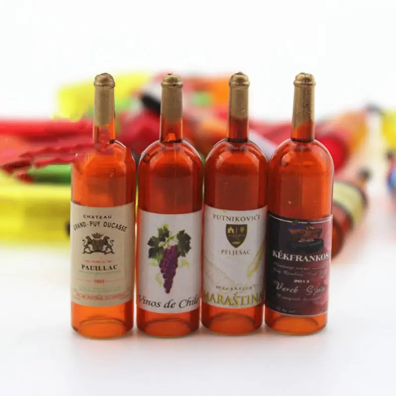 8 шт./компл. пивные бутылки для вина виски кукольный домик миниатюрный аксессуар