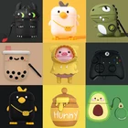 3D чехол с изображением дракона, силиконовый чехол для Apple AirPods, мультяшный рисунок, беспроводные наушники