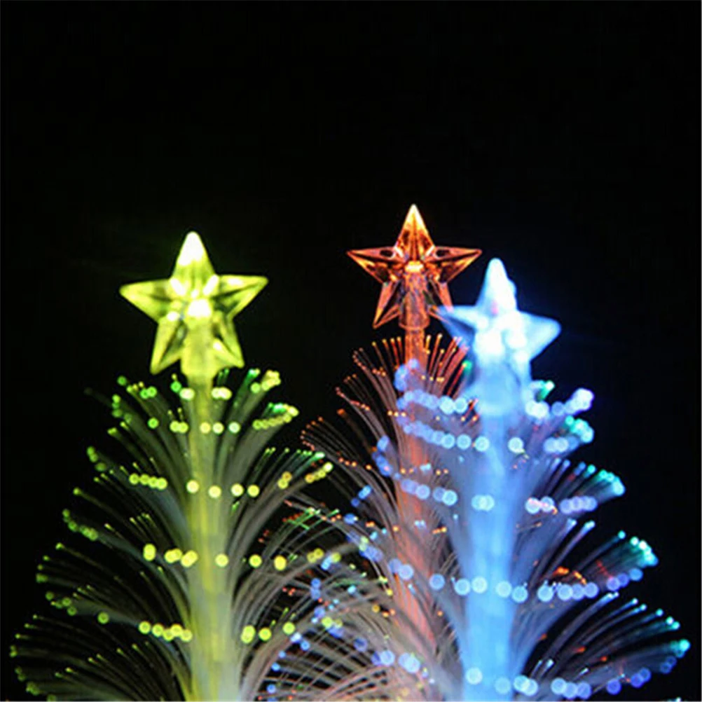 

1 шт. Новый светильник для рождественской елки, цветной светодиодный ночной Светильник из оптоволокна, детский Рождественский подарок, Рожд...