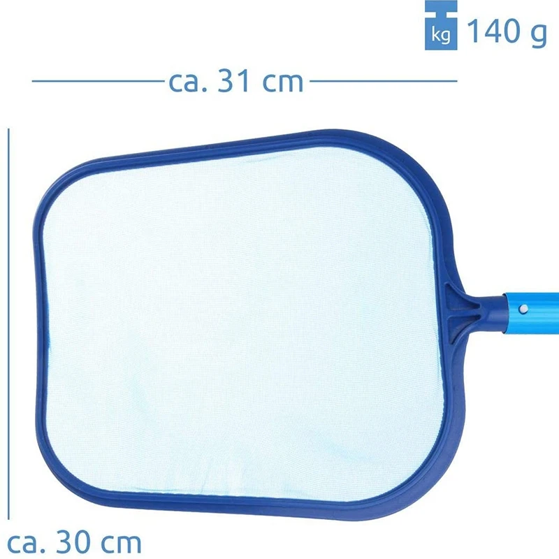 

Pool Cleaning Set PCS - 6-Piece Set for Pool Cleaning with Rod Landing Net Brush Floor Vacuum Dosing Float