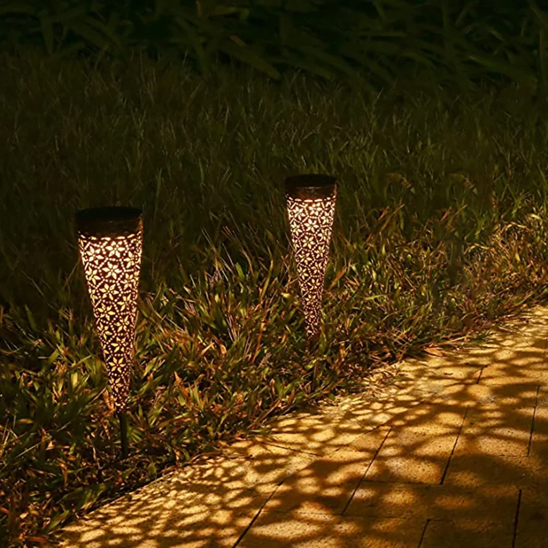 

2Pcs Metal Solar Lamps For Outdoor Garden,LED Solar Garden Lights With IP65 Waterproof,Outdoor Lawn Terrace Path Balcony