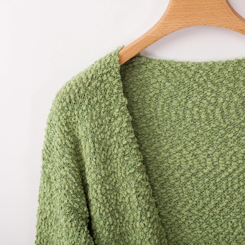 Осенне зимний однотонный офисный повседневный топ с длинными рукавами