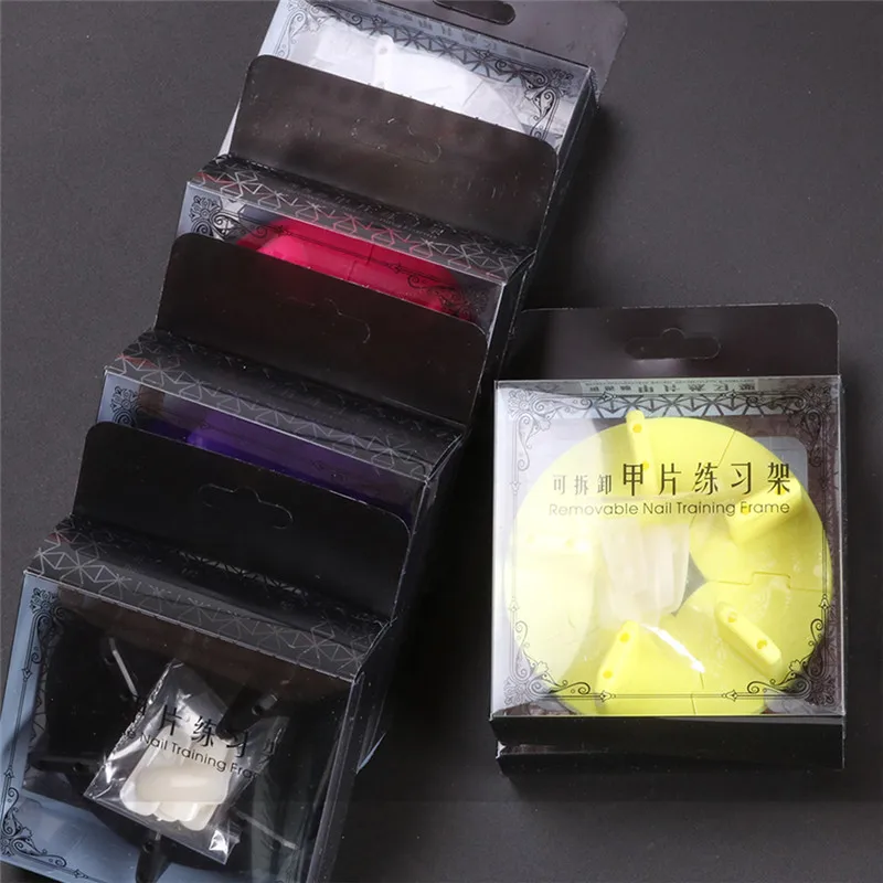 1Pc Plastic Lotus Base Beginners Exercise Nail Art Trainer Tool Practice Hand Training Manicure Tools | Красота и здоровье