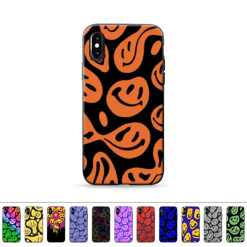 

Funny smiley Phone Case for iPhone 11 12 6 7 8 Pro X XS Max XR Plus Silicone Soft TPU Funda Cover
