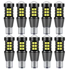 10 шт., Автомобильные светодиодные лампы T15 W16W P21W BAU15S PY21W 1156 BA15S BAY15D P215 W