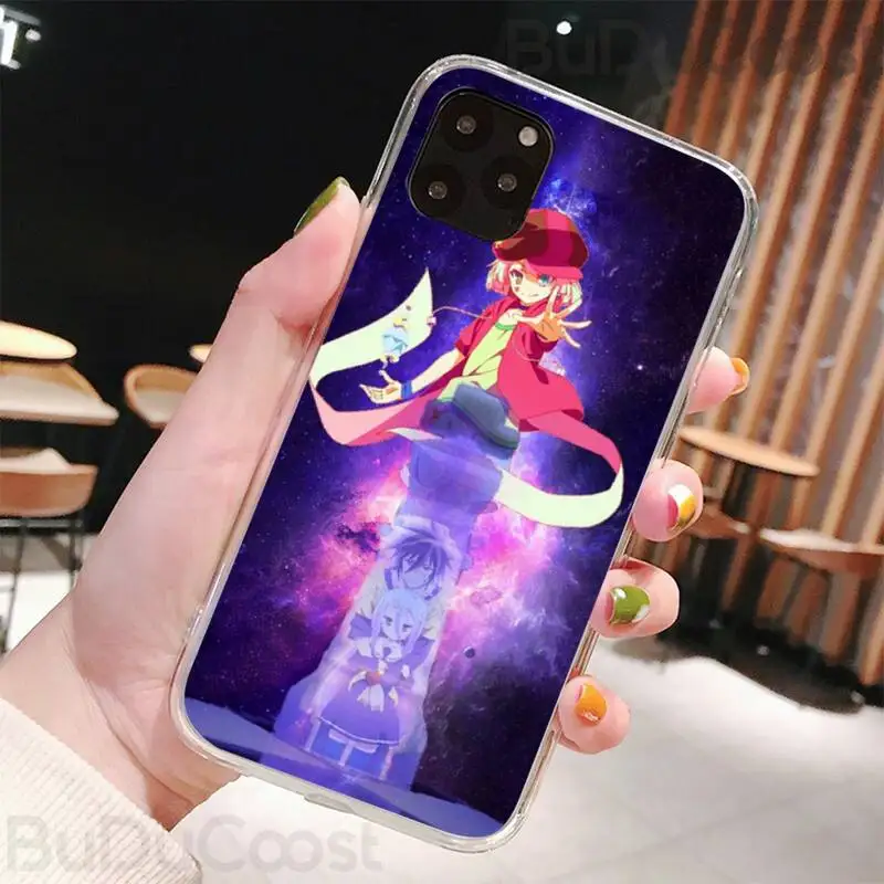 slok no game no life cute girl phone case for iphone 8 7 6 6s plus x 5s se 2020 xr 11 pro xs max 12 12mini free global shipping