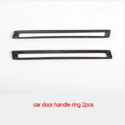 

For Ford Mustang 2015-2020 carbon fiber car indoor handle ring 2pcs
