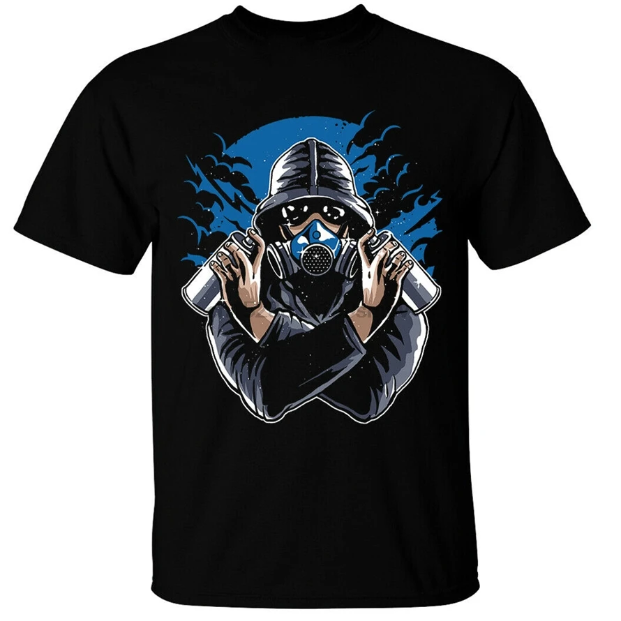 

Graffiti Gasmask T-Shirt Mens Urban Artist Humorous Tee Shirt New Fashion Design