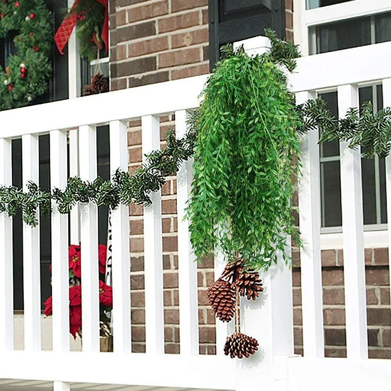 Искусственные подвесные висячие лозы пластиковые растения из ивы искусственные