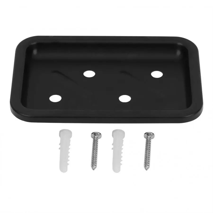 Лоток для мыла черного цвета алюминиевый держатель мыльницы полка аксессуары