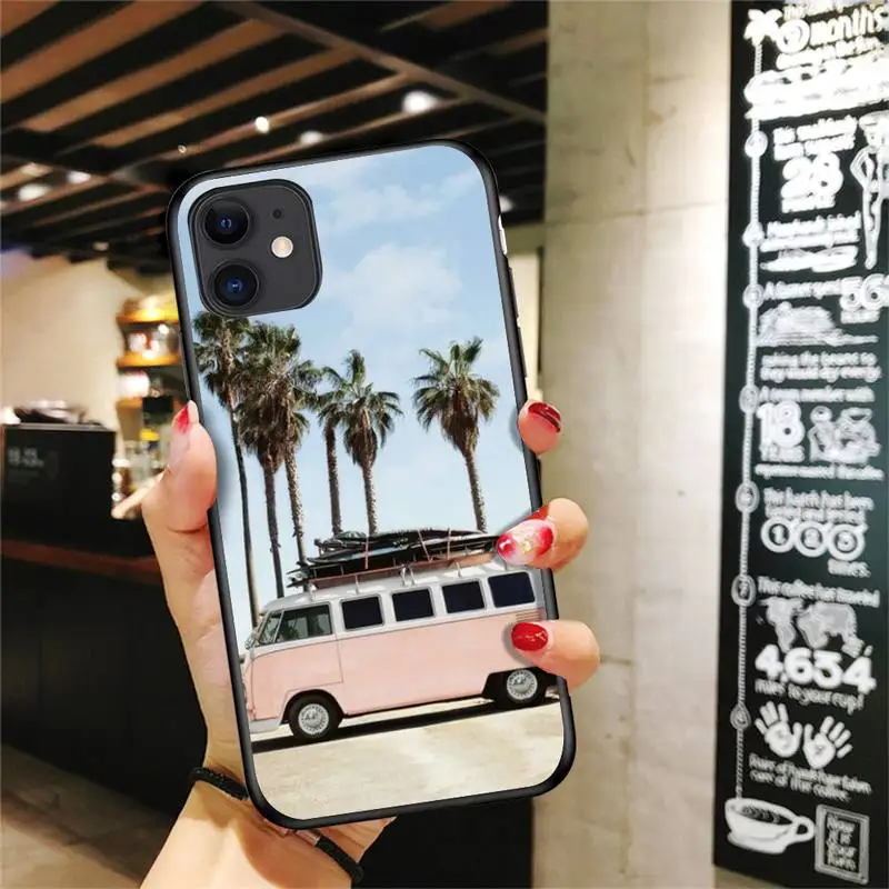 

Combi Van Surf Phone Case For Iphone Case 5 5s se 6 6s 7 8 11 12 X Xs Xr Pro Plus Max Mini Cover