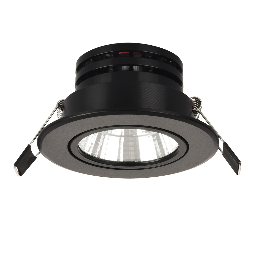 2pcs Black Spot LED Built-in led decorative lamps of ceiling fixtures light spotlights 5W 7W
