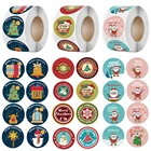 1,5 шт., Новогодние декоративные наклейки на подарочную коробку, 500 дюйма